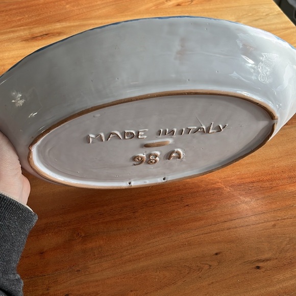 Collectable Nino Parrucca Oval Ceramic Platter - Picture 8 of 10
